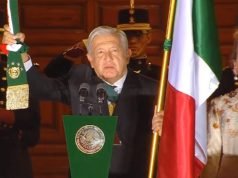 Con Zócalo vacío da AMLO el Grito de Independencia