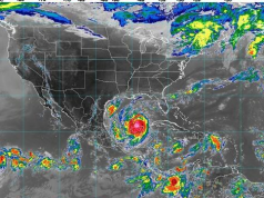 Centro del huracán ‘Delta’, fuera de Yucatán