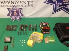Cae con 138 cartuchos útiles para armas y droga