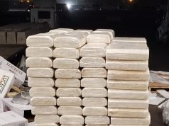 Incautan 1,165 kilos de cristal en puente