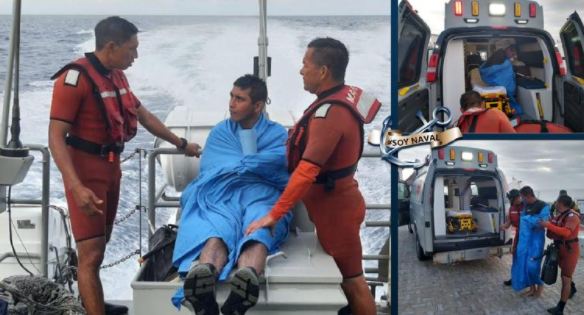 Rescató Marina a buzo perdido en costas de la Isla Cozumel