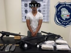 Le aseguran arsenal de alto poder y droga