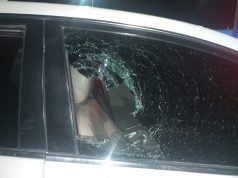 Sujeto daña vidrio de vehículo DiDi