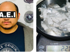 Arresta AEI a masculino en posesión de cristal