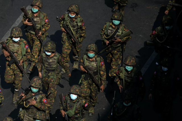 PROTESTAS EN BIRMANIA