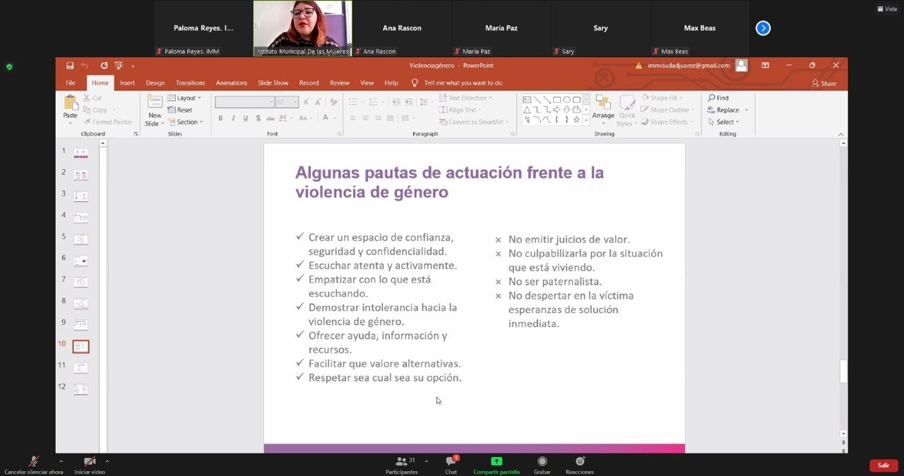 Previene Instituto Municipal de las Mujeres violencia de género Previene Instituto Municipal de las Mujeres violencia de género