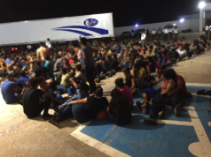Rescatan a 343 migrantes en caja de tráiler abandonado en Veracruz
