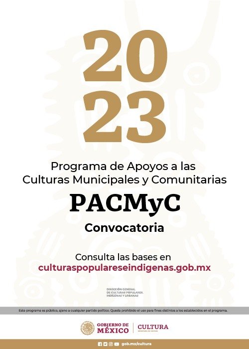 Invitan a participar en la convocatoria PACMyC en su edición 2023