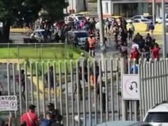 Migrantes entraron a la fuerza a EU por puente en Tamaulipas