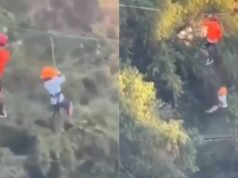 Cayó niño de tirolesa en Parque Fundidora