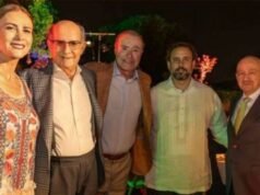 Reaparece Salinas de Gortari en fiesta en España