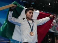 Osmar Olvera brilla en el trampolín y consigue medalla de bronce para México