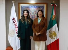 Se reúnen Andrea Chávez y la Secretaría de Bienestar para fortalecer agenda social