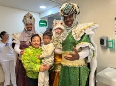 Reyes Magos entregan juguetes en hospital del ISSSTE en CDMX