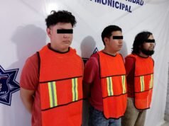Detienen a tres sujetos en posesión de dos armas de fuego