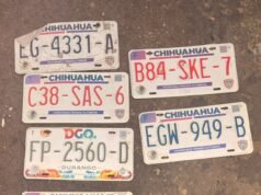 Recupera Protección Civil placas arrastradas en la lluvia; las resguarda en la Estación de Bomberos 1
