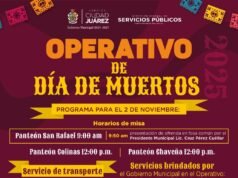 Todo listo para recibir a miles de juarenses en panteones municipales