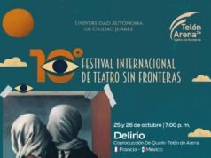 10º Festival Teatro Sin Fronteras presenta hoy la obra “Delirio”