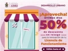 Por concluir, descuento del 50% en recargos de la Licencia de Funcionamiento