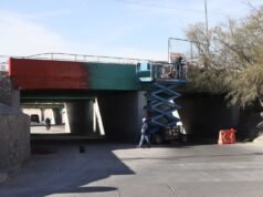 Realiza Limpia trabajos antigrafiti y mejoramiento urbano en el Viaducto Mártires de 1968