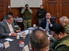 Maru Campos da seguimiento a estrategias de seguridad en sesión de la Mesa Estatal de Construcción de Paz