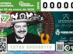 Lotería Nacional rinde homenaje a José Alfredo Jiménez