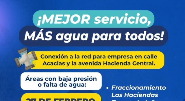 Suspensión de agua este viernes en estas zonas