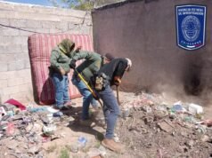 Localizan cuerpo inhumado en patio de una vivienda en Riberas del Bravo