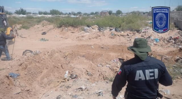 Realiza FGE Norte operativo de rastreo en un terreno baldío de la colonia Parajes de San José
