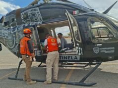 Logran exitoso traslado aeromédico de menor desde Ciudad Juárez a la capital