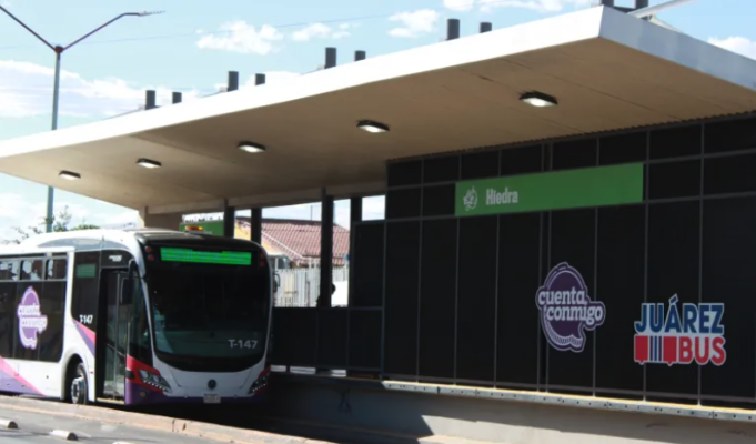 Acercan servicios de JuárezBus con CAM Móvil en estación Hiedra