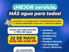 JMAS anuncia suspensión de agua por instalación de agua