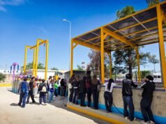 Visitan estudiantes de la URN instalaciones de la Planta Tratadora de Aguas Residuales