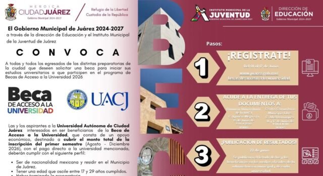 Inicia recepción de documentos para Becas de Acceso a la Universidad
