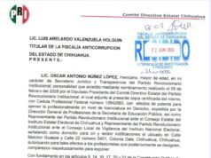 Presenta PRI Chihuahua denuncia por peculado contra alcaldesa de Guadalupe y Calvo