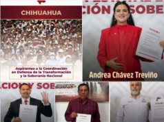 Aspirantes formalizan registro en Chihuahua