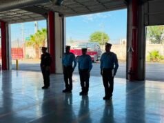 Bomberos de Ciudad Juárez despiden al Teniente Enoc García Solís tras 26 años de servicio