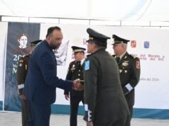 Asiste el Presidente Ortiz Orpinel a toma de posesión en el 9/o Regimiento de Caballería Motorizado