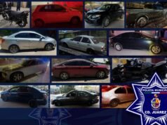 Recupera policía municipal 14 vehículos con reporte de robo
