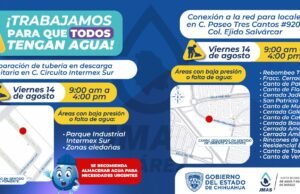 Trabajará JMAS en conexión a la red agua potable y reparación de descarga sanitaria.