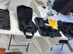 En cateo en una empresa de seguridad de la zona fronteriza de México, fgr aseguró armas, cargadores y cartuchos