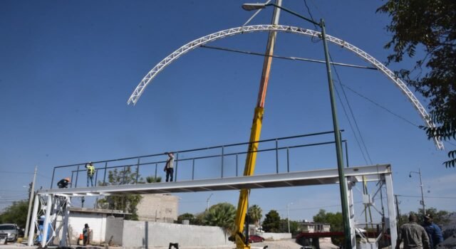 Presenta 60% de avance construcción de puentes peatonales en el Viaducto Mártires del 68 Dos de Octubre no se Olvida