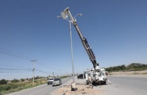 Mejora Alumbrado Público iluminación en la Carretera Juárez-Porvenir