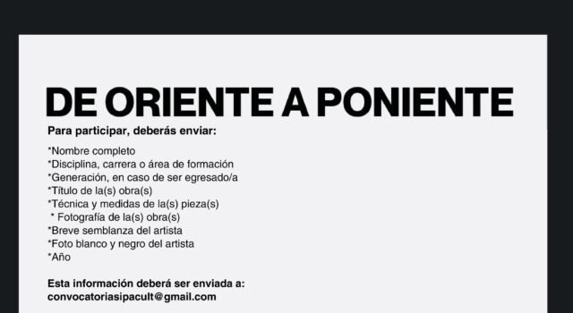 Invitan a alumnos y egresados del CMA a participar en exposiciones “De Oriente a Poniente”