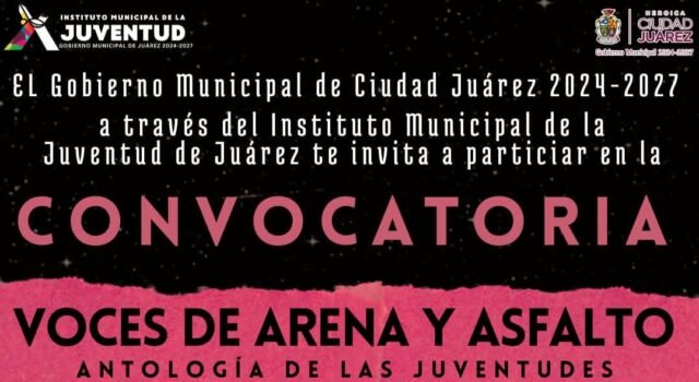 IMJJ abre convocatoria para segundo volumen de Voces de Arena y Asfalto