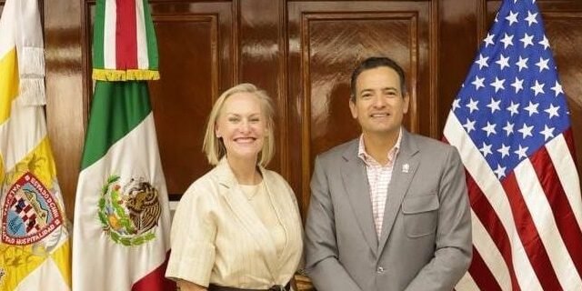 Sostiene Marco Bonilla encuentro con Cónsul General de EU en Ciudad Juárez