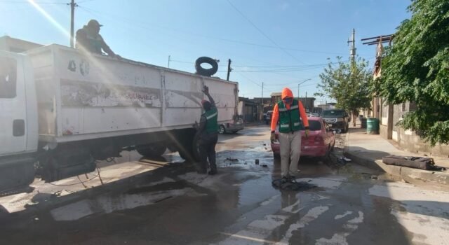 Mantiene Limpia atención a afectaciones por las lluvias