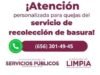 Llama Limpia a reportar fallas en el servicio de recolección de basura