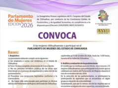 Congreso de Chihuahua convoca a mujeres a participar en el Parlamento de Mujeres 2026