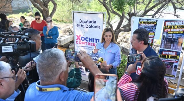 Xóchitl Contreras exige apoyo para 800 familias afectadas por el desbordamiento de un dique